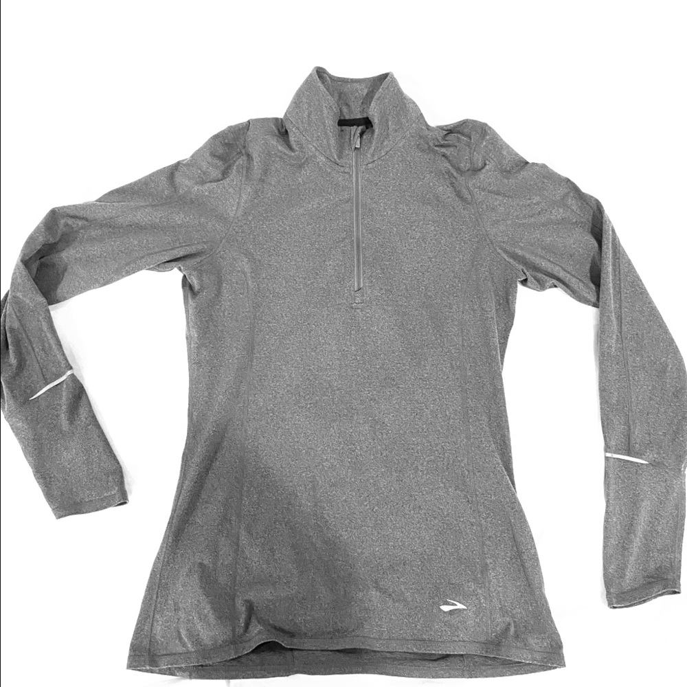 Brooks charcoal quarter zip pullover